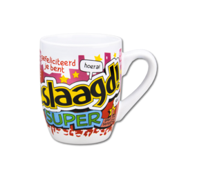 Paper Dreams Mok Geslaagd School 12cm | per stuk