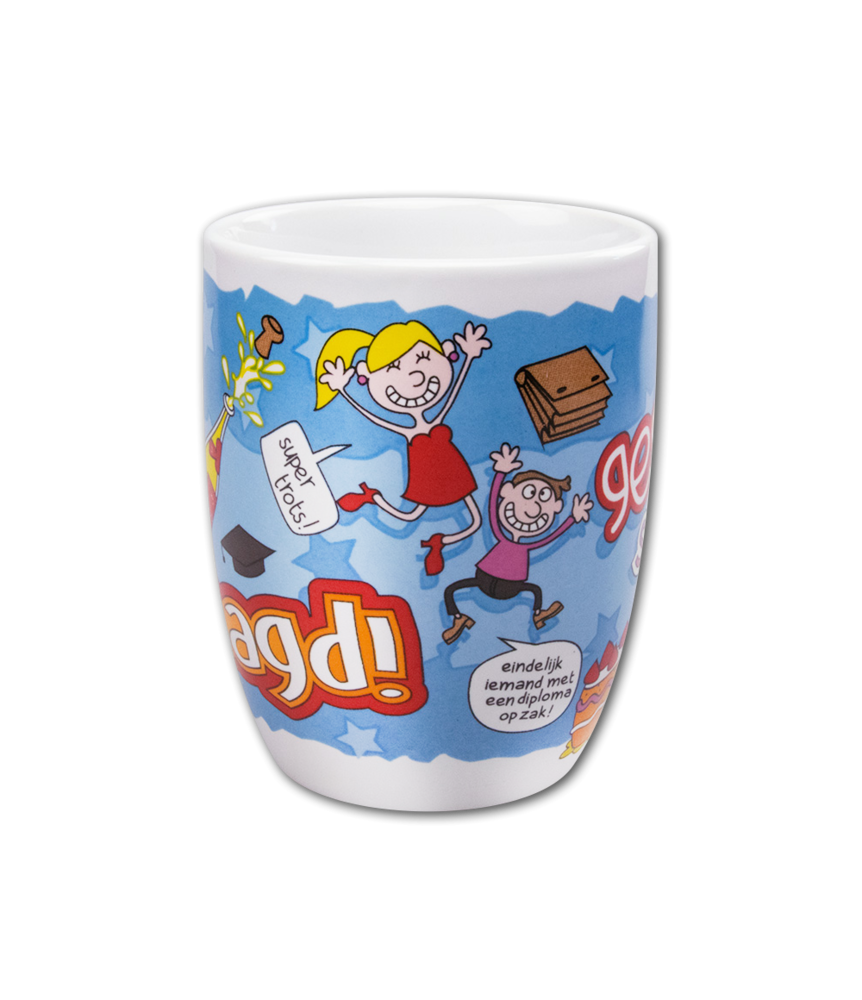 Paper Dreams Mok Geslaagd Te Gek 12cm | per stuk Paper Dreams Mok Geslaagd Te Gek 12cm | per stuk