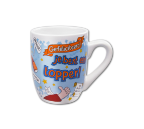 Paper Dreams Mok Geslaagd Topper 12cm | per stuk