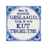 Paper Dreams Delft Blue Tile Successful Cunt | 15x15cm Paper Dreams Delft Blue Tile Successful Cunt | 15x15cm