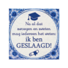 Paper Dreams Tegel Delfts Blauw Geslaagd School | 15x15cm Paper Dreams Tegel Delfts Blauw Geslaagd School | 15x15cm