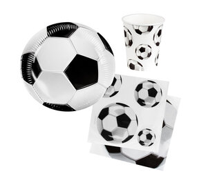 Boland Voetbal Tafelset Feestpakket Klassiek | 6 personen Boland Voetbal Tafelset Feestpakket Klassiek | 6 personen