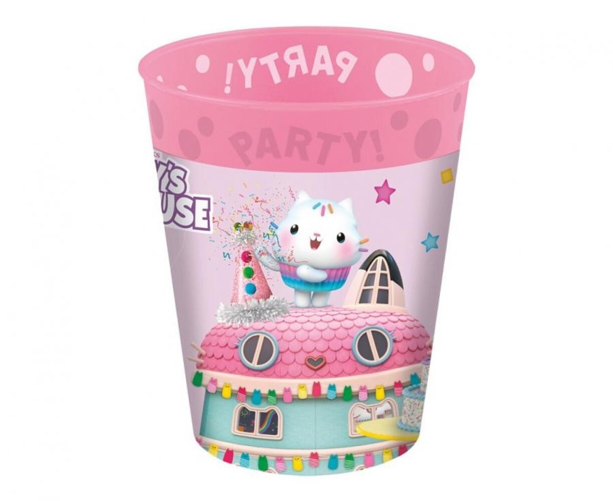 Procos Party Gabby's Puppenhaus-Leckerlibecher 250 ml | 4 Stück
