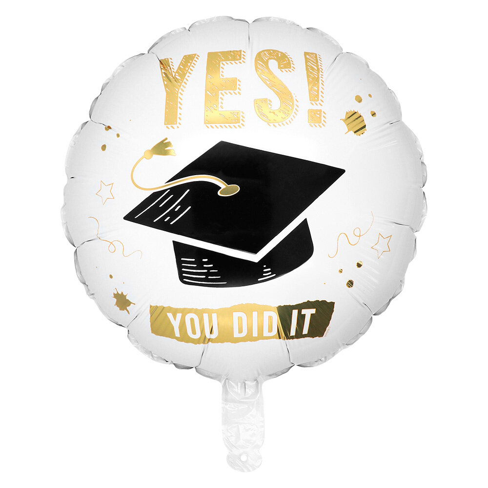 Boland Helium Ballon Geslaagd You Did It 45cm Leeg | per stuk Boland Helium Ballon Geslaagd You Did It 45cm Leeg | per stuk