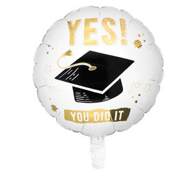 Boland Helium Ballon Geslaagd You Did It 45cm Leeg | per stuk Boland Helium Ballon Geslaagd You Did It 45cm Leeg | per stuk