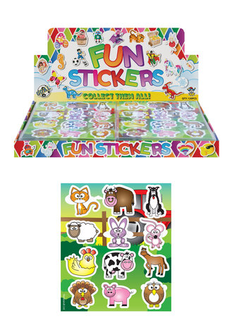 Henbrandt Boerderij Dieren Stickervelletje 12x10cm | 12 velletjes Henbrandt Boerderij Dieren Stickervelletje 12x10cm | 12 velletjes