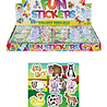 Henbrandt Planche d'autocollants Animaux de la ferme 12 x 10 cm | 12 feuilles
