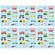 Henbrandt Voertuigen Stickers Fun met 12 stickers | 6 velletjes Henbrandt Voertuigen Stickers Fun met 12 stickers | 6 velletjes