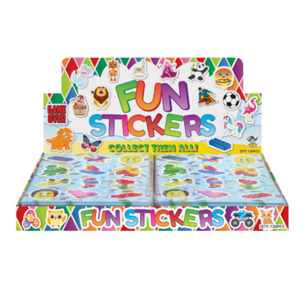 Henbrandt Lego-Aufkleberbogen 12 x 10 cm | 12 Bögen