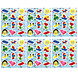 Henbrandt Planche d'autocollants Lego 12x10cm | 12 feuilles