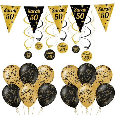 Paper Dreams Forfait fête d'anniversaire de Sarah (50 ans) : Décoration élégante | M