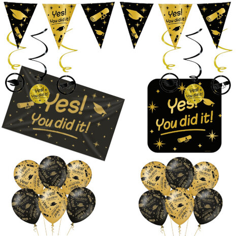 Paper Dreams You Did It!  Geslaagd Versiering Pakket | L Paper Dreams You Did It!  Geslaagd Versiering Pakket | L