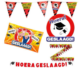 Paper Dreams Geslaagd Versiering Pakket Verkeersbord | L Paper Dreams Geslaagd Versiering Pakket Verkeersbord | L