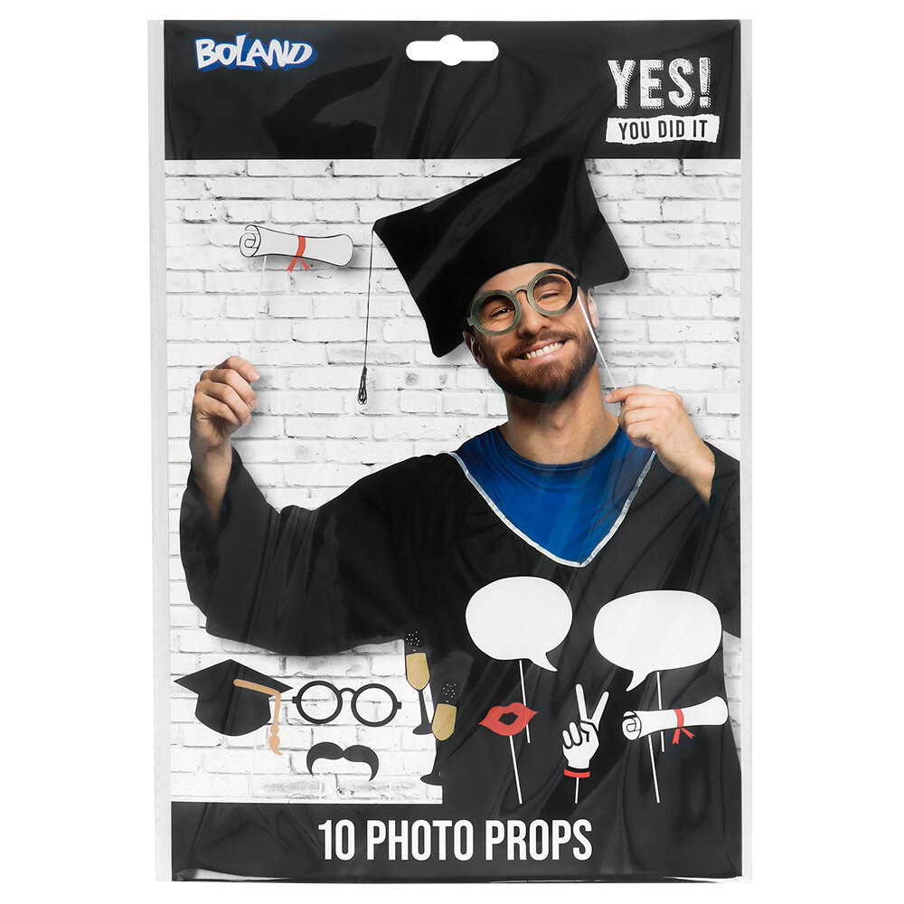 Boland Foto Props Geslaagd 10 delig | per set Boland Foto Props Geslaagd 10 delig | per set