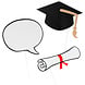 Boland Foto Props Geslaagd 10 delig | per set Boland Foto Props Geslaagd 10 delig | per set
