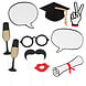 Boland Foto Props Geslaagd 10 delig | per set Boland Foto Props Geslaagd 10 delig | per set