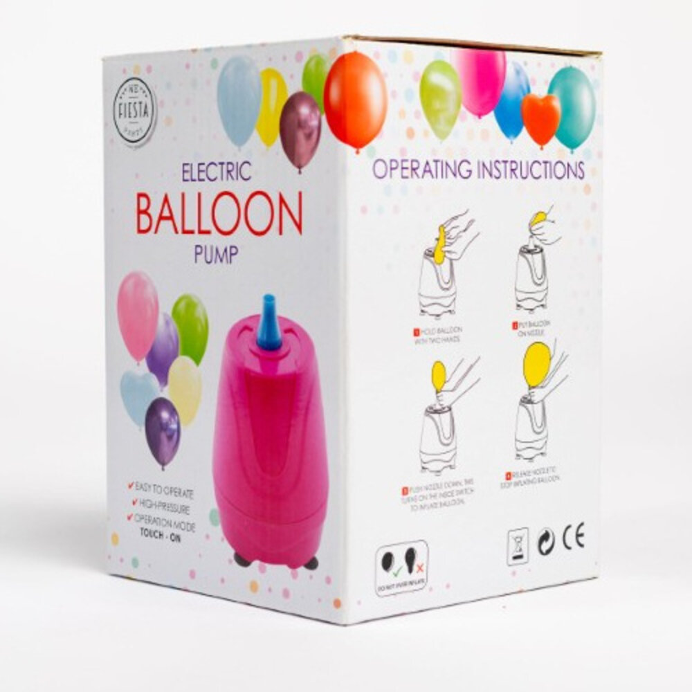 WeFiesta Elektrische Ballonpumpe 300W | Rosa