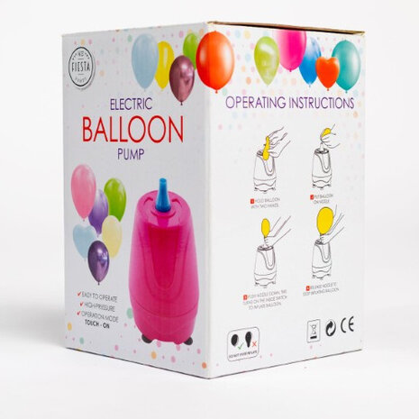 WeFiesta Pompe à ballons électrique 300 W | Rose