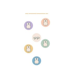 Haza - Witbaard Miffy Hanging Decoration 65x23cm | 6 pieces