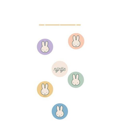 Haza - Witbaard Décoration suspendue Miffy 65 x 23 cm | 6 pièces