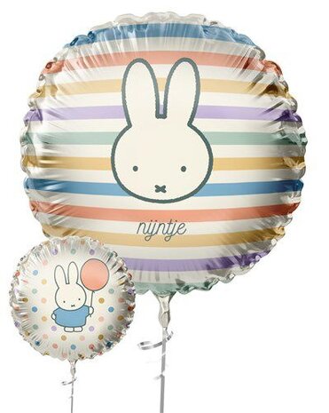 Haza - Witbaard Ballon en aluminium Miffy 45 cm | à l'unité