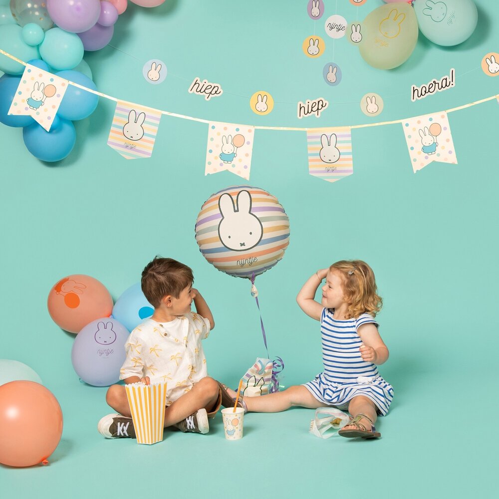 Haza - Witbaard Nijntje Folie Ballon 45cm | per stuk Haza - Witbaard Nijntje Folie Ballon 45cm | per stuk