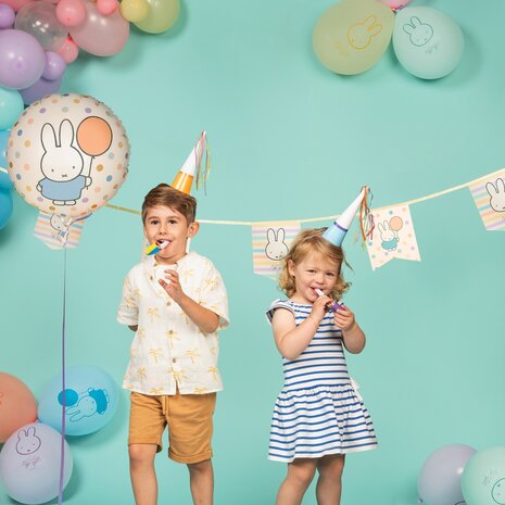 Haza - Witbaard Nijntje Folie Ballon 45cm | per stuk Haza - Witbaard Nijntje Folie Ballon 45cm | per stuk