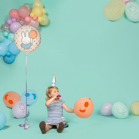 Haza - Witbaard Ballon en aluminium Miffy 45 cm | à l'unité