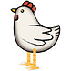 Riethmüller Chicken Airwalker Foil Balloon 53x55cm | per piece