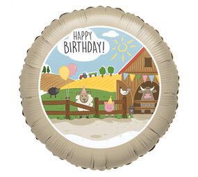 Riethmüller Folienballon Farm Party 43 cm | pro Stück
