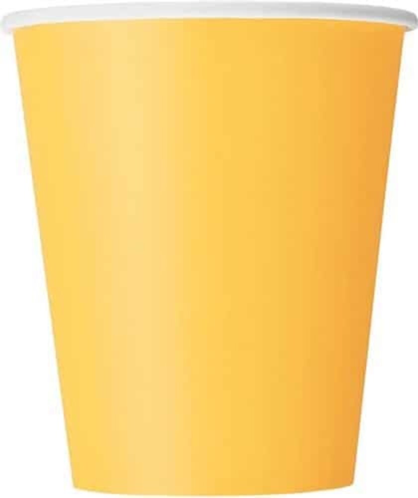 Unique Party Bekers Zonnebloem Geel 270ml | 8 stuks Unique Party Bekers Zonnebloem Geel 270ml | 8 stuks
