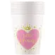 Unique Party Little Princess Cups 200ml | 8 pieces