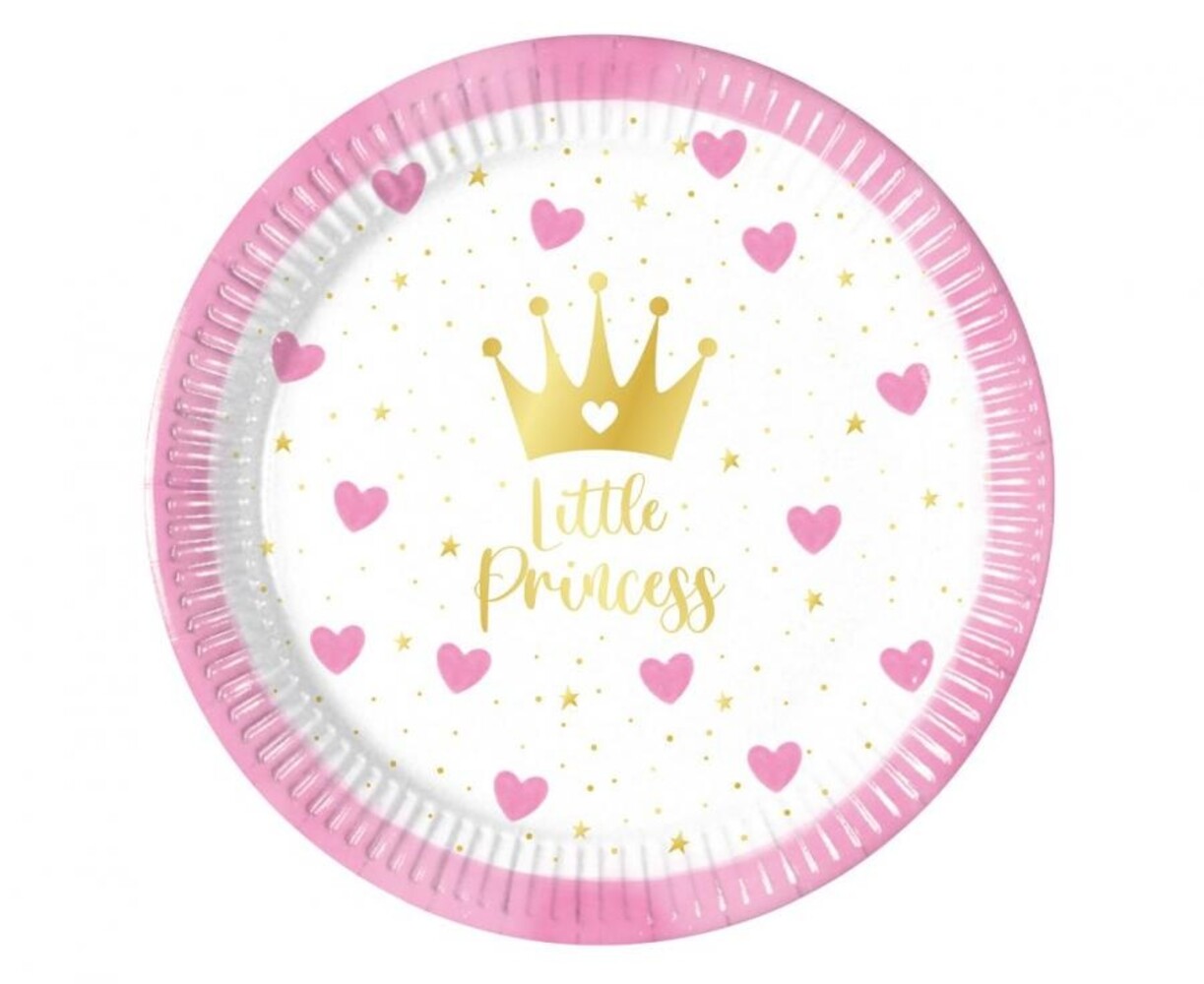 Procos Party Assiettes Petite Princesse 20 cm | 8 pièces