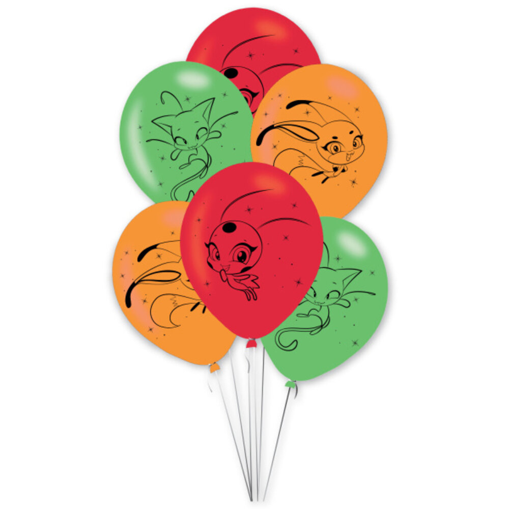 Riethmüller Ballonnen Miraculous 27,5cm | 6 stuks Riethmüller Ballonnen Miraculous 27,5cm | 6 stuks