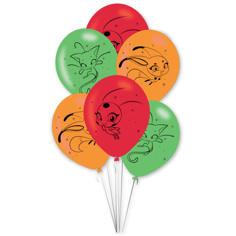 Riethmüller Ballonnen Miraculous 27,5cm | 6 stuks Riethmüller Ballonnen Miraculous 27,5cm | 6 stuks