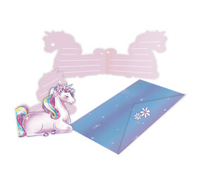 Riethmüller Unicorn Invitations Unicorn Dreams | 8 pieces
