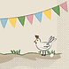 Riethmüller Servietten „Bauernhofparty“, 25 x 25 cm | 16 Stück