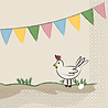 Riethmüller Servetten Boerderij Feestje 25x25cm | 16 stuks Riethmüller Servetten Boerderij Feestje 25x25cm | 16 stuks