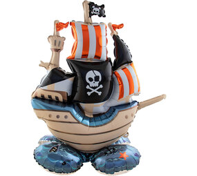 Folat Pirate Ship Standing Foil Balloon 70x81cm | per piece