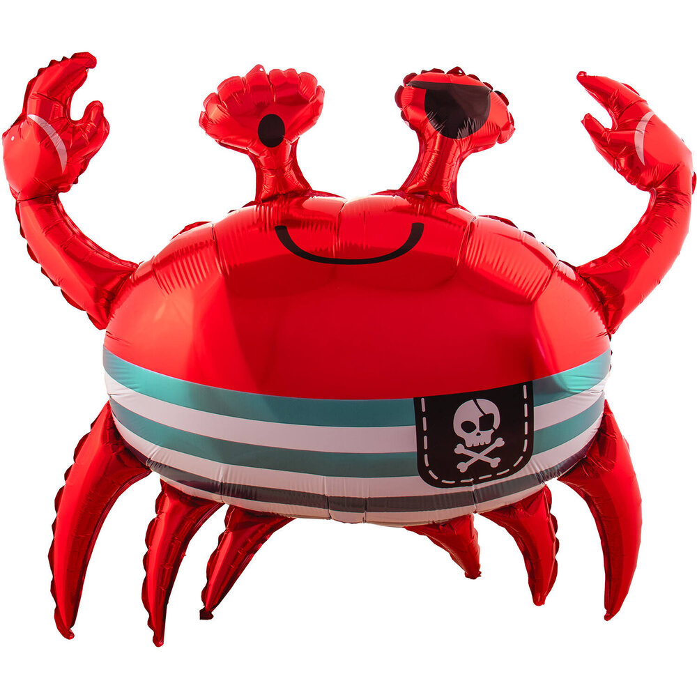 Folat Ballon en aluminium Crabe SuperShape 93 x 75 cm | à l'unité