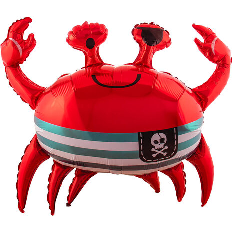 Folat Ballon en aluminium Crabe SuperShape 93 x 75 cm | à l'unité