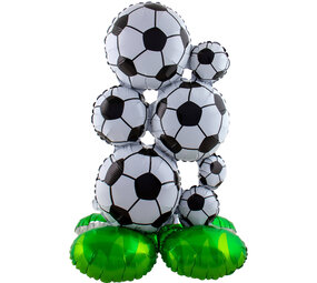 Folat Voetbal Staande Folieballon 53x77cm | per stuk Folat Voetbal Staande Folieballon 53x77cm | per stuk