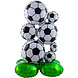 Folat Voetbal Staande Folieballon 53x77cm | per stuk Folat Voetbal Staande Folieballon 53x77cm | per stuk