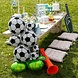 Folat Ballon de football en aluminium sur pied 53 x 77 cm | à l'unité