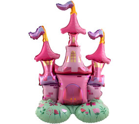 Folat Ballon en aluminium sur pied Château de princesse 65 x 90 cm | à l'unité