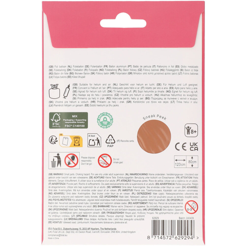 Folat Paard SuperShape Folie Ballon 85x124cm | per stuk