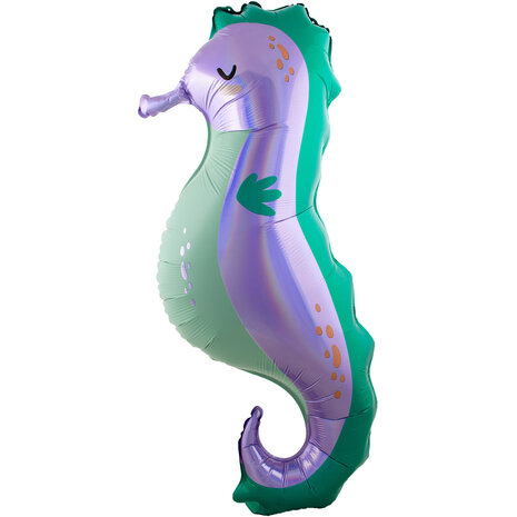 Folat Zeepaard SuperShape Folie Ballon 38x100cm | per stuk Folat Zeepaard SuperShape Folie Ballon 38x100cm | per stuk