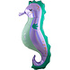 Folat Ballon en aluminium Hippocampe SuperShape 38 x 100 cm | à l'unité