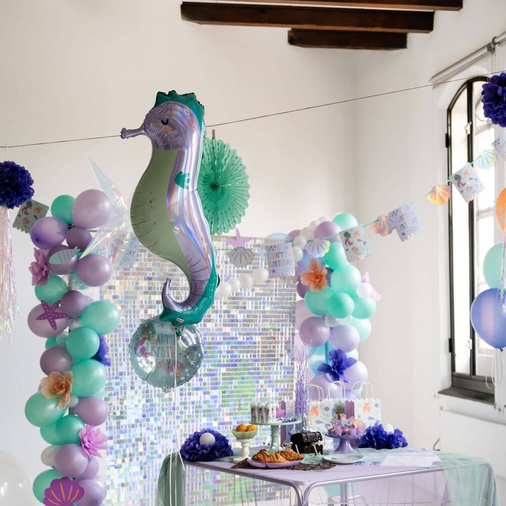 Folat Zeepaard SuperShape Folie Ballon 38x100cm | per stuk Folat Zeepaard SuperShape Folie Ballon 38x100cm | per stuk