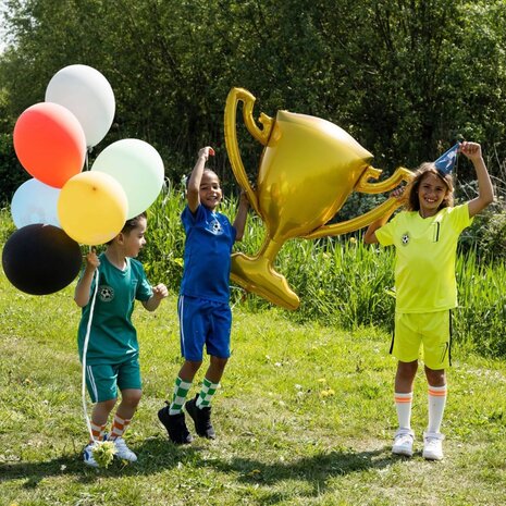Folat Ballon en aluminium SuperShape en forme de coupe de football 77 x 85 cm | à l'unité